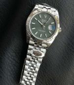 WKD Factory Rolex Datejust 41mm 3235 Movement Index Markers Green Face Jubilee Band Watch